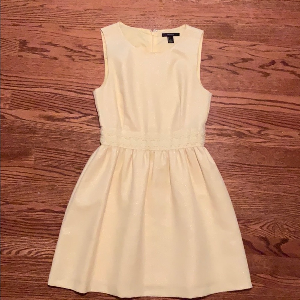 Pastel yellow sparkly dress